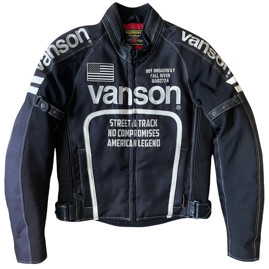 Vanson Leathers Motorcycle Mesh Racing Jacket - M