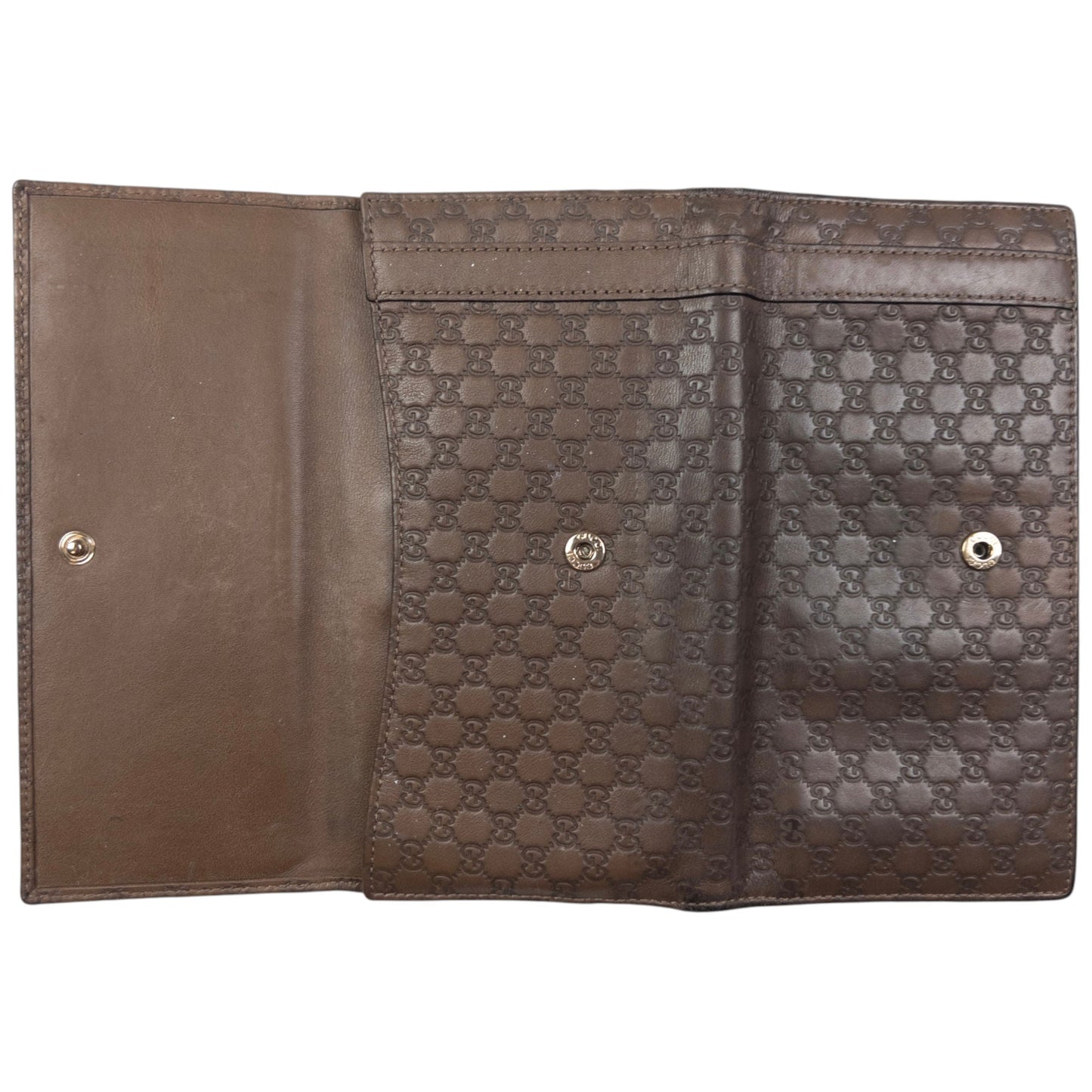 Vintage Gucci Embossed Monogram Leather Purse