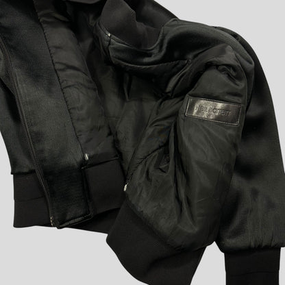 Neil Barrett Textured Viscose Italian Padded Bomber Jacket - S/M