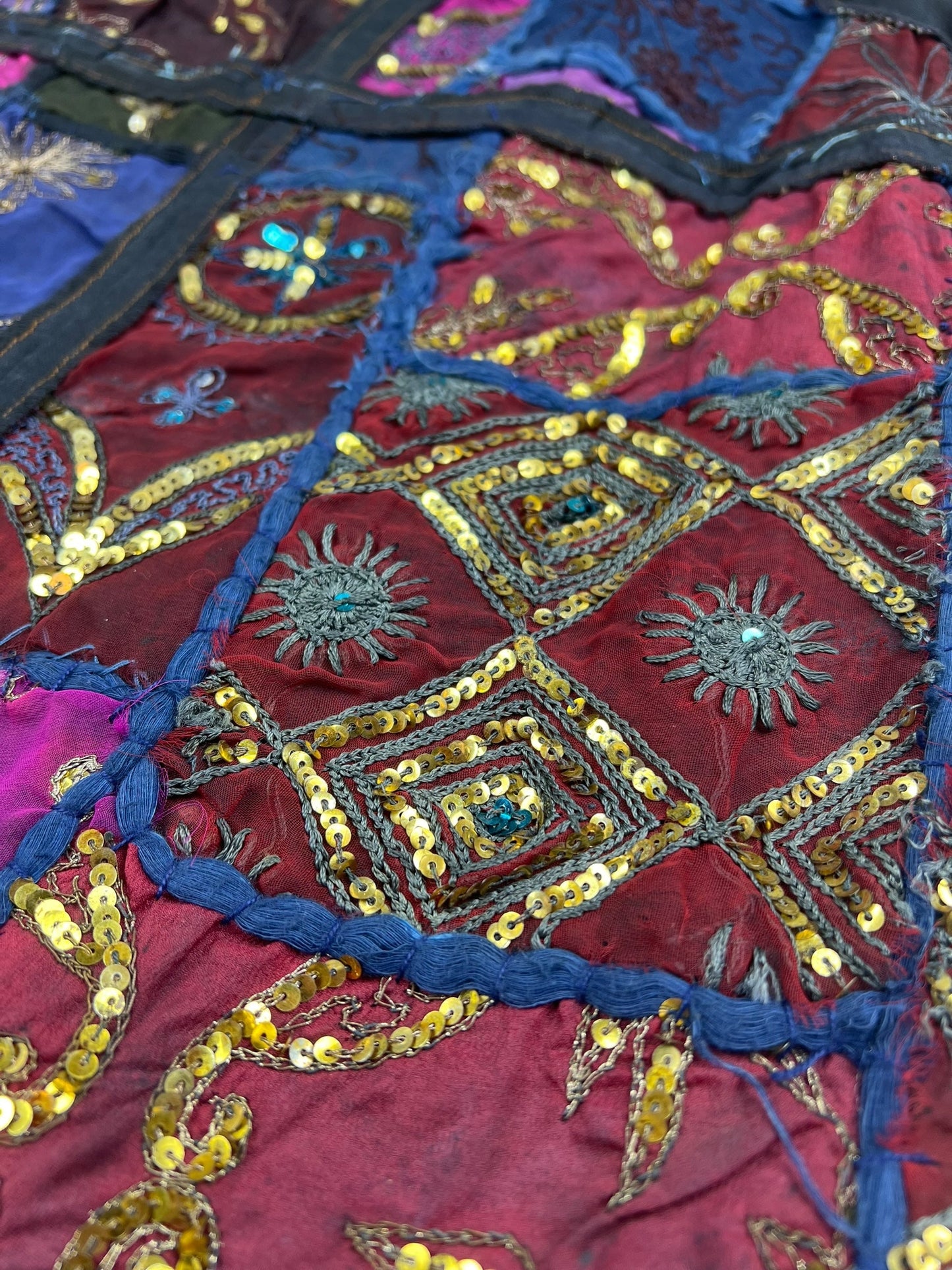 Jean Paul Gaultier S/S 1999 sequin patchwork dress