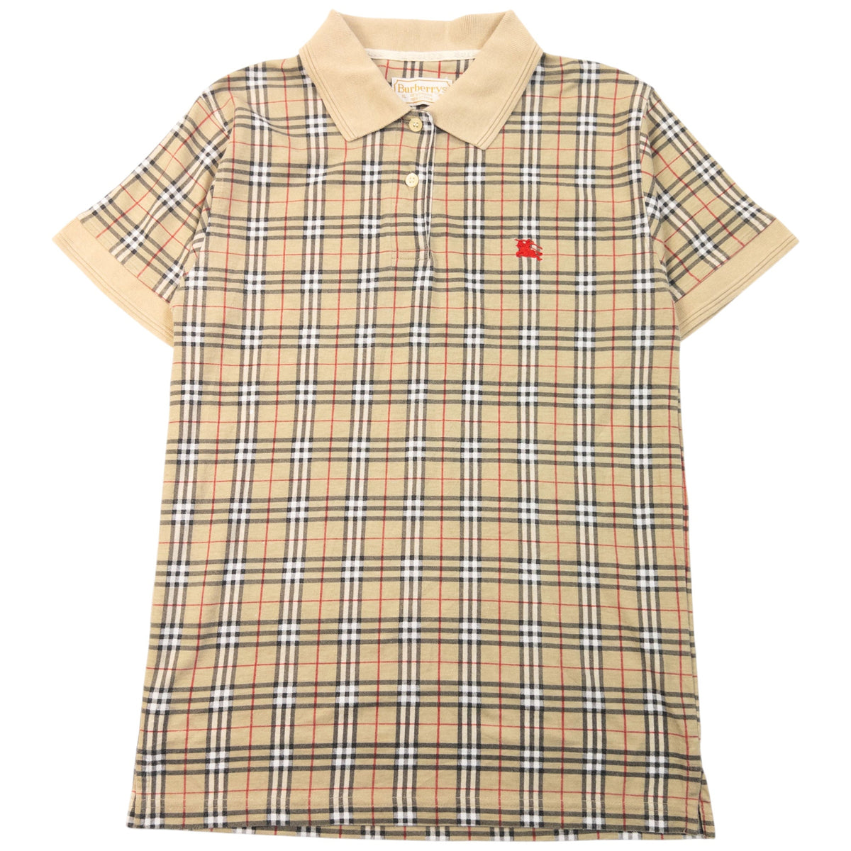 Vintage 90s Burberry Nova Check Polo Shirt Womens Size M | Medium, Multicoloured