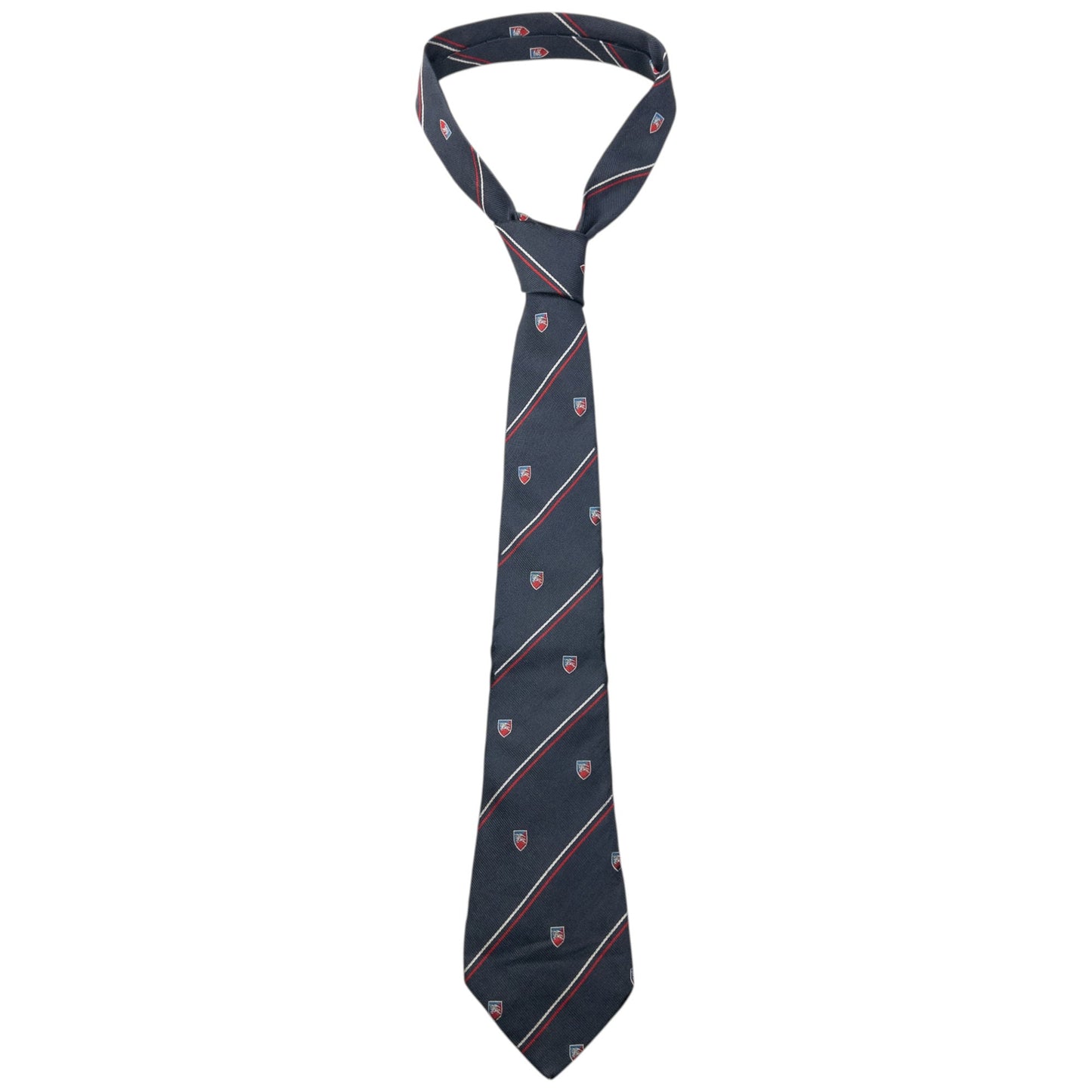 Vintage 90s Burberry Striped Monogram Silk Tie | O/S, Multicoloured