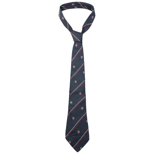 Vintage 90s Burberry Striped Monogram Silk Tie | O/S, Multicoloured