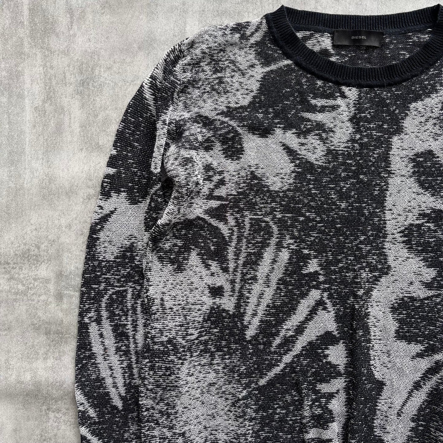 DIESEL KNIT JUMPER | O/S, Grey