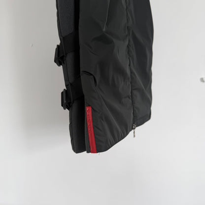ss2000 prada sport bondage gilet | O/S, Red