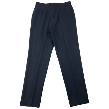Vintage 90s Pierre Balmain Jacket & Trousers Suit Set Size L | Large, Navy