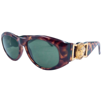 Vintage 1996 Gianni Versace Tortoise Shell Sunglasses | O/S, Brown
