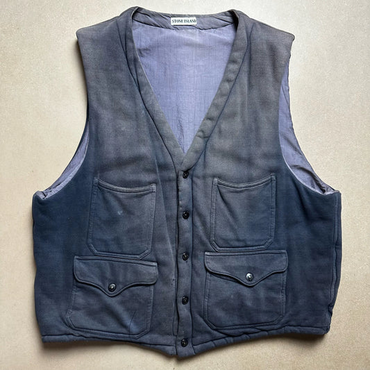 A/W 1987 Sun Faded Padded Script Cargo Vest