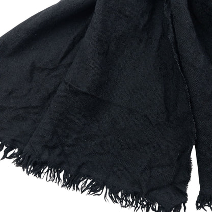 Vintage 2000s Gucci Monogram Wool Scarf | O/S, Black