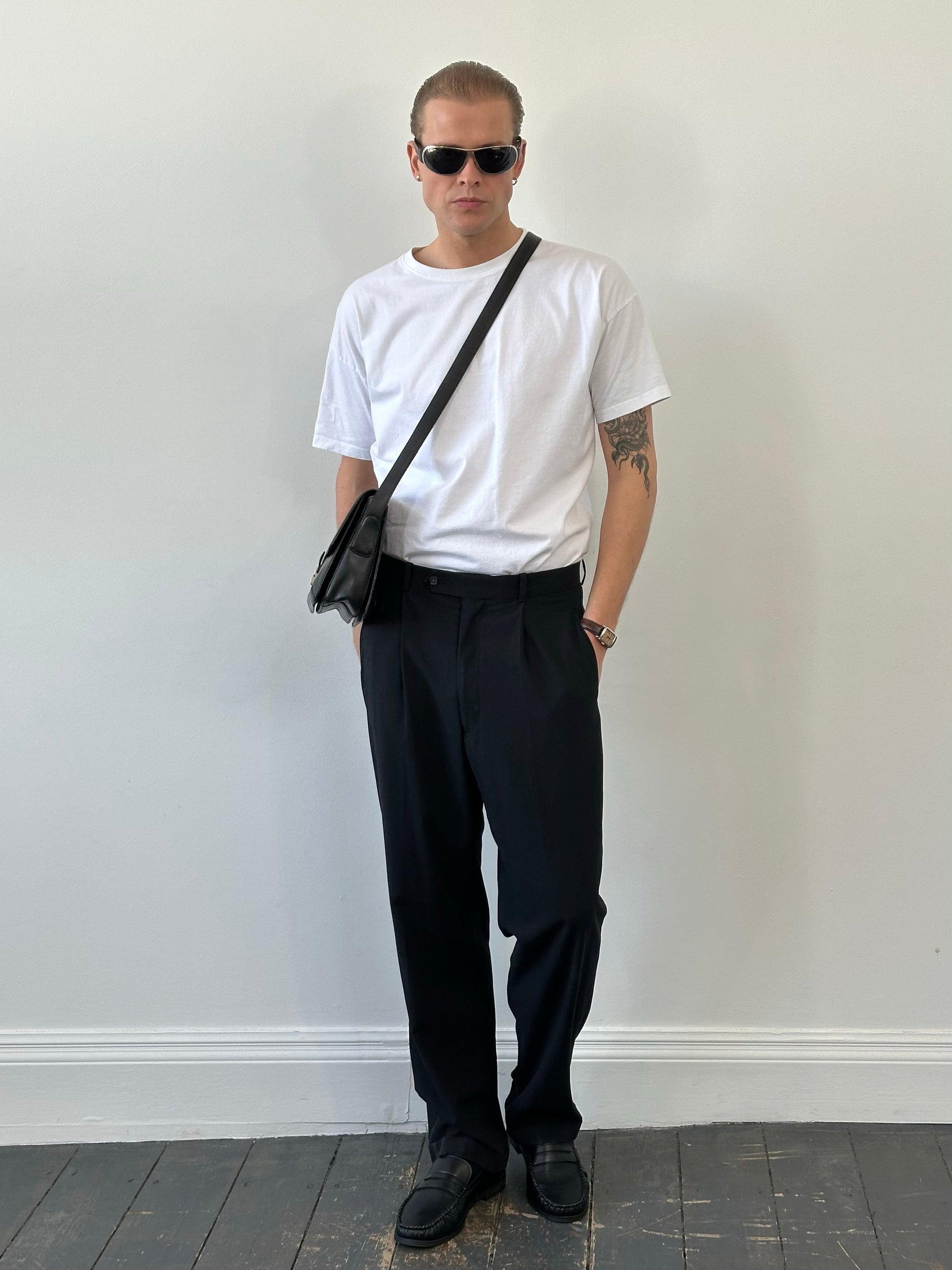 Vintage 1990s Straight Leg Tailored Trouser - W33