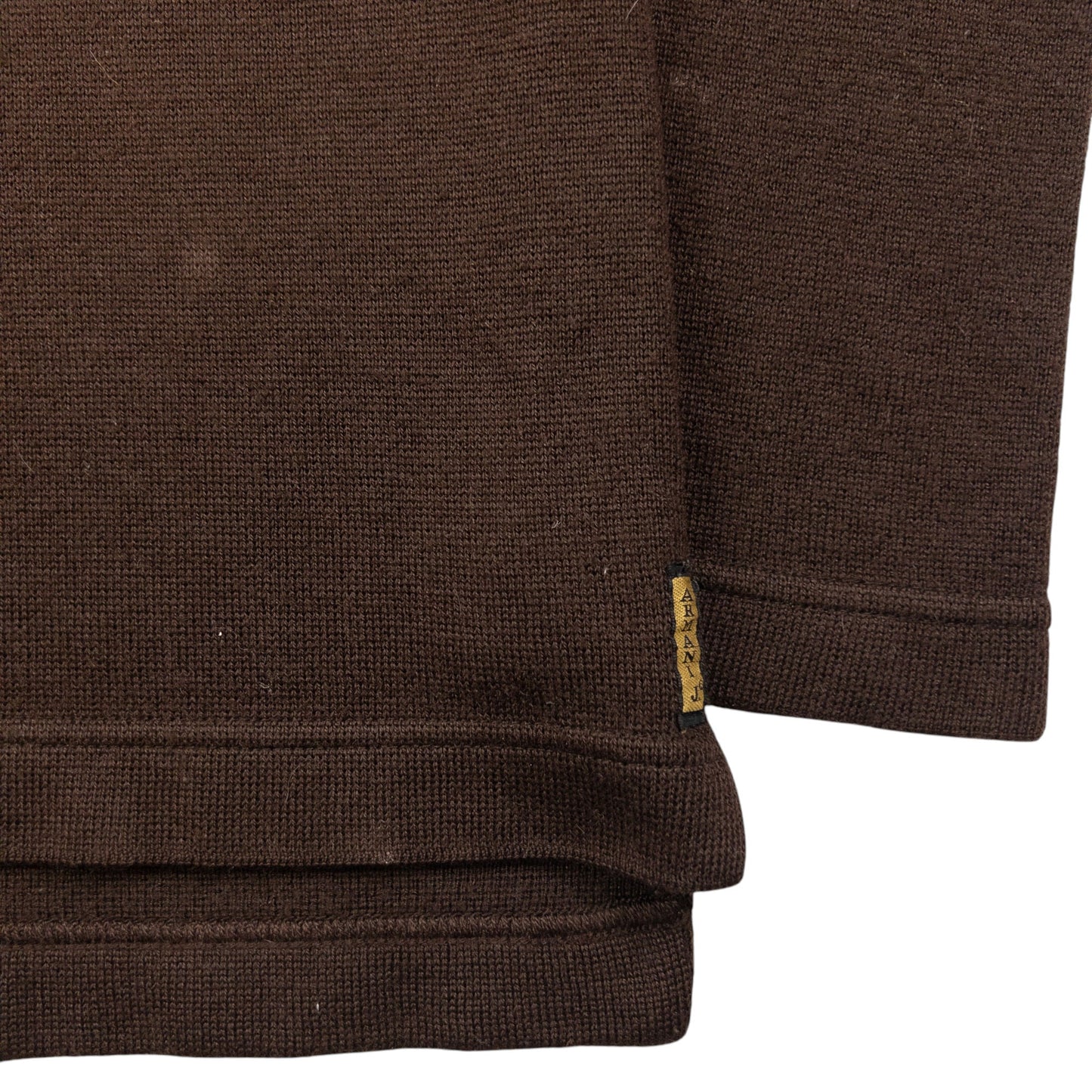 Vintage Armani Jeans Q Zip Knit Jumper Size S