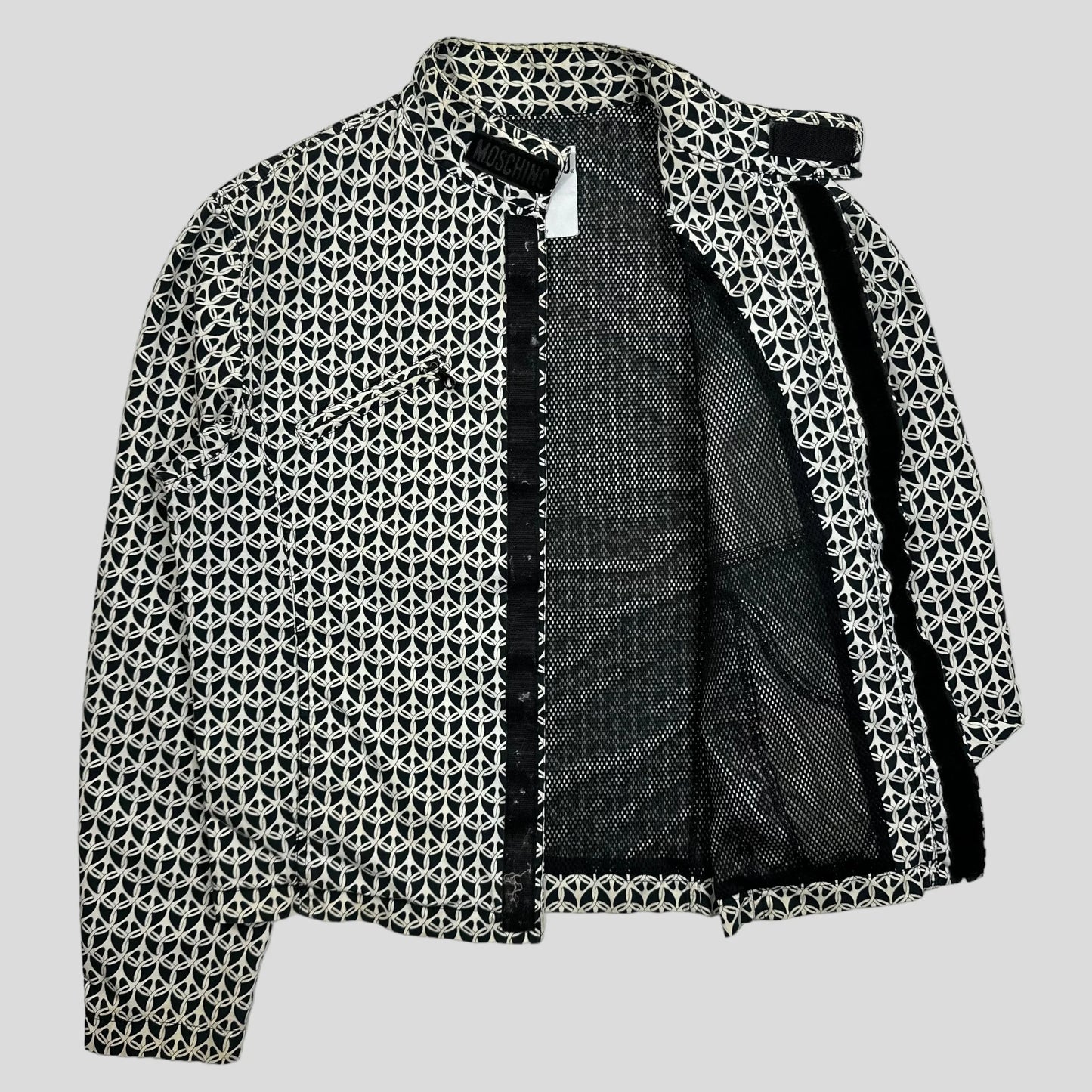 Moschino Jeans 1999 Peace Monogram Jacket - IT50
