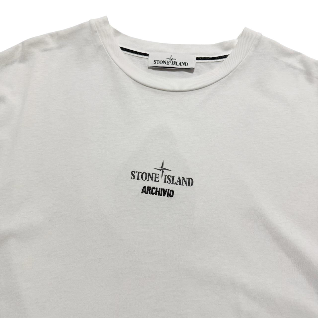 Stone Island Archivo Raso Gommato T-Shirt | XL, White