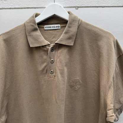 90’s Stone Island Polo Shirt (XL) | XL, Red