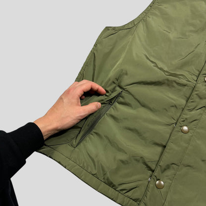 Prada 2023 Nylon Triangle Plaque Logo Padded Gilet Jacket - IT46 (S-M)