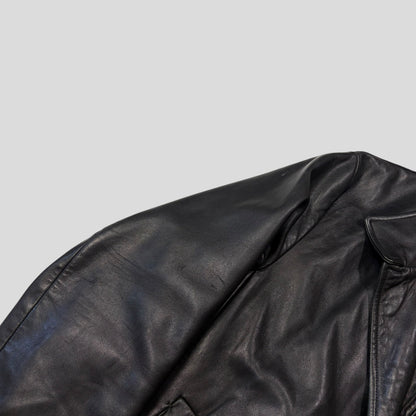 Hugo Boss 90’s Modular 2 in 1 Lambskin Leather Trench Coat - XL | Default Title, Black