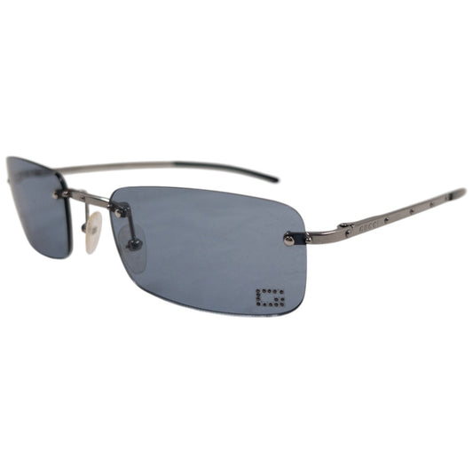 Vintage 1999 Gucci By Tom Ford Studded Rimless Sunglasses | O/S, Blue