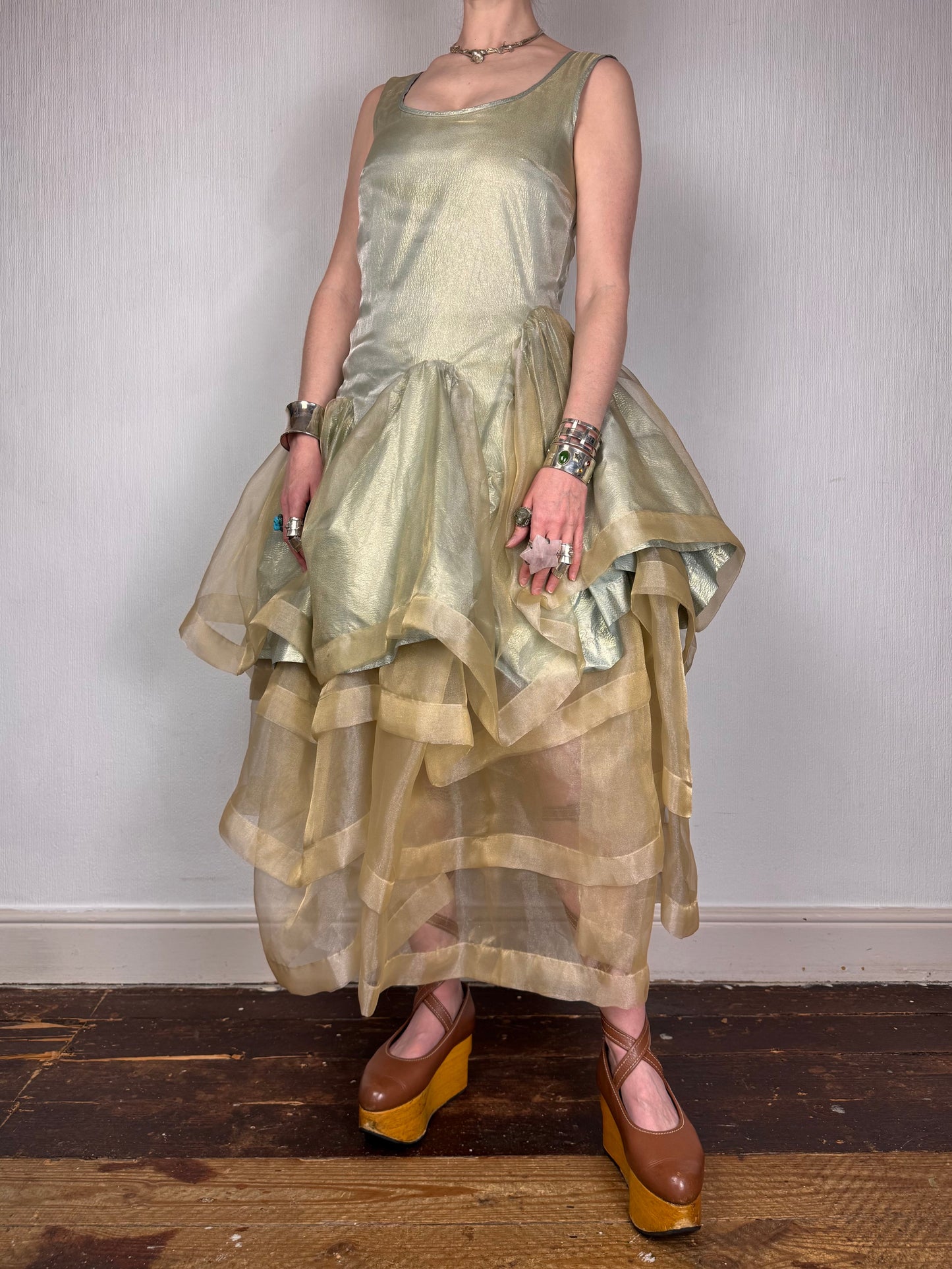 Vivienne Westwood F/W 2012 Queen’s Jubilee Capsule Collection Gold Label lamé organza gown
