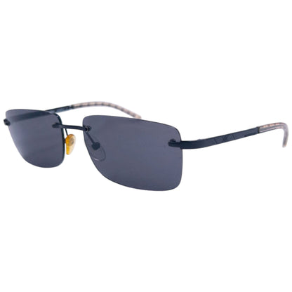 Vintage 2000s Burberry Nova Check Rimless Sunglasses | O/S, Black