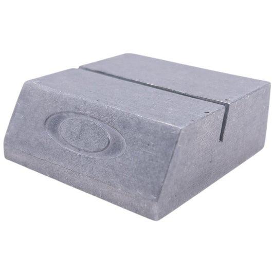 Vintage 2000s Oakley Embossed Metal Card Stand | O/S, Grey