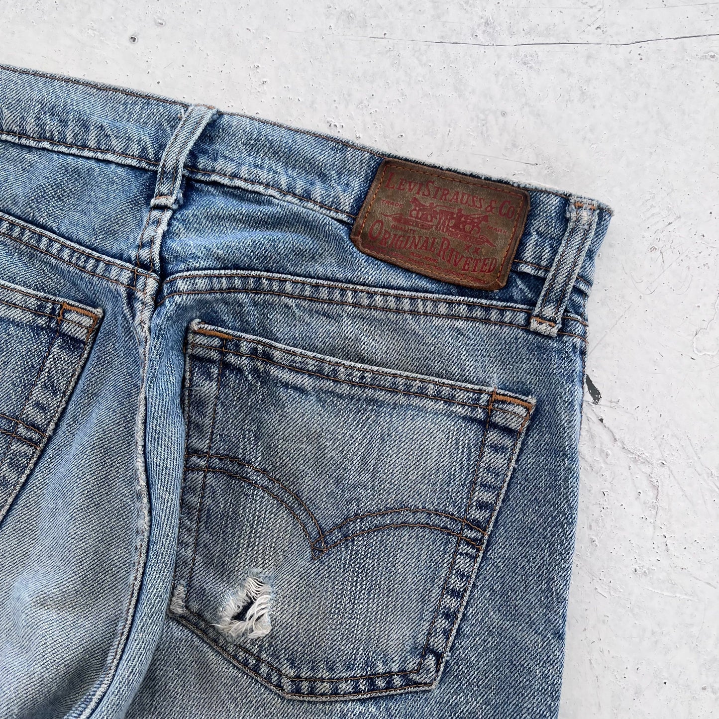 vintage 542 levis distressed jeans | Blue, Light Blue