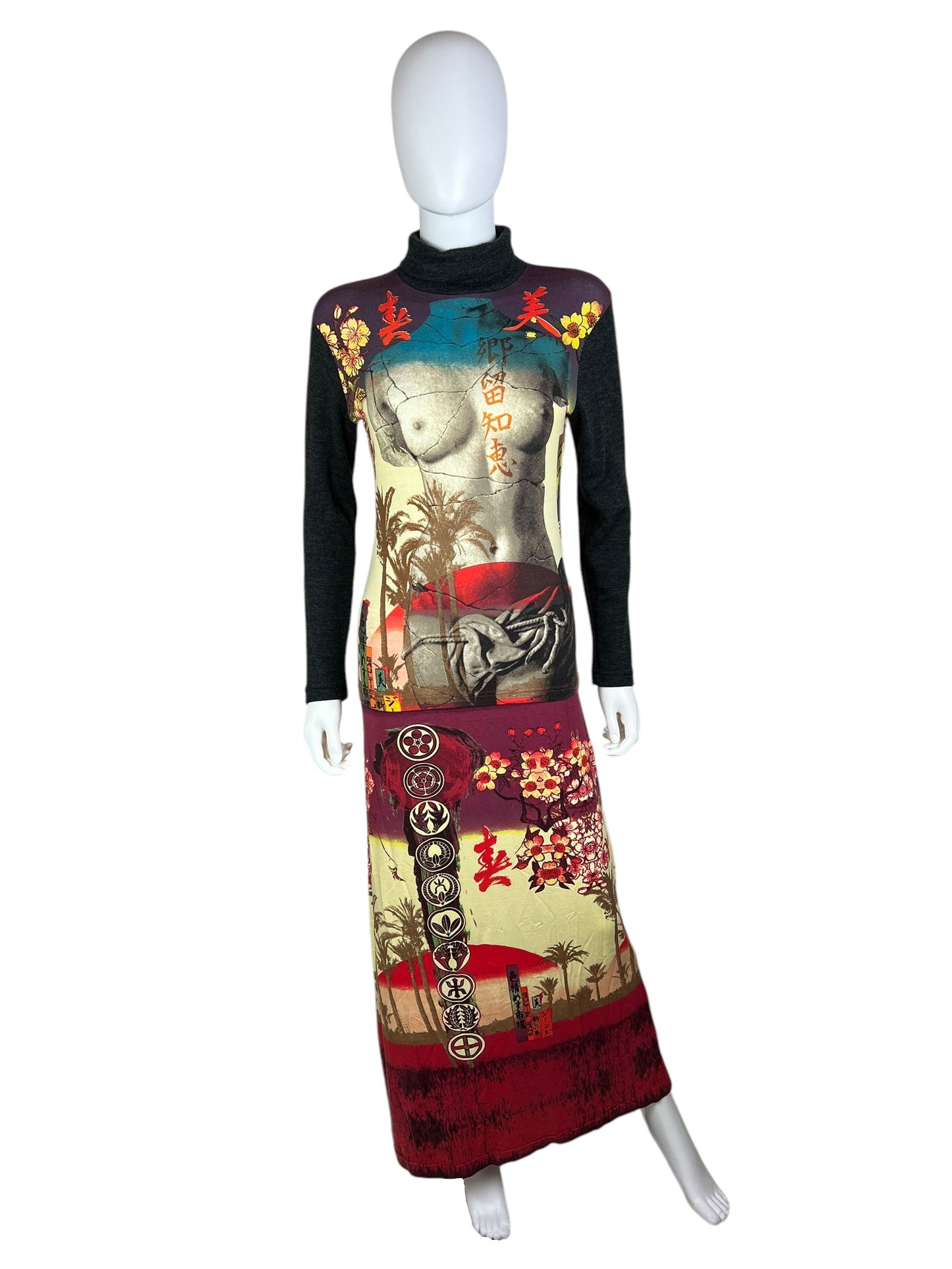 Jean Paul Gaultier S/S 1999 Venus de Milo skirt + top