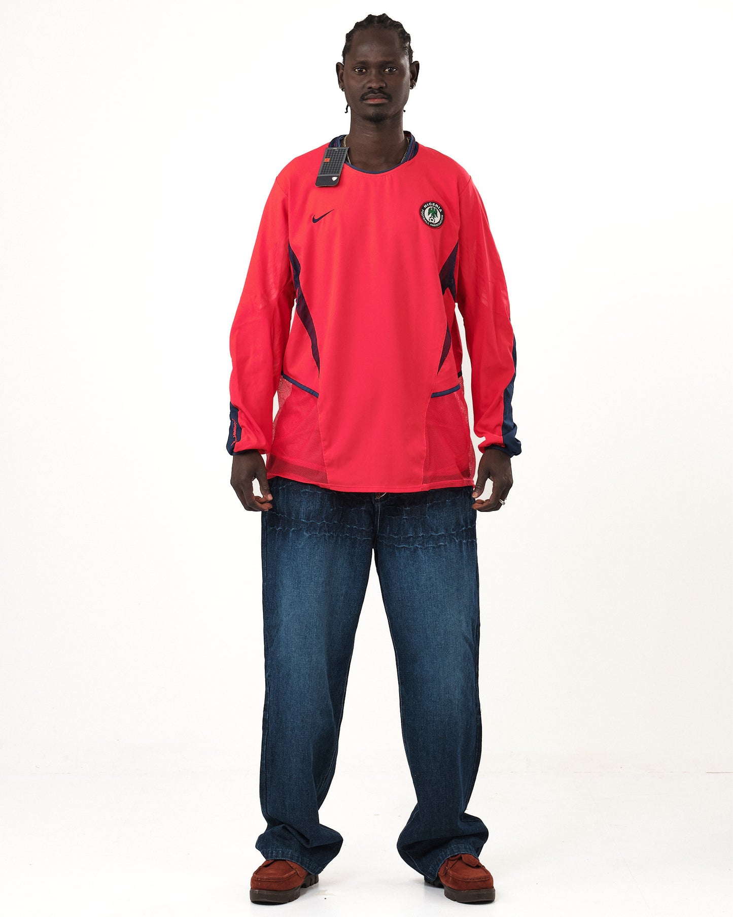 2002-04 Nigeria Long Sleeve Player Issue Nike Shirt (XL)