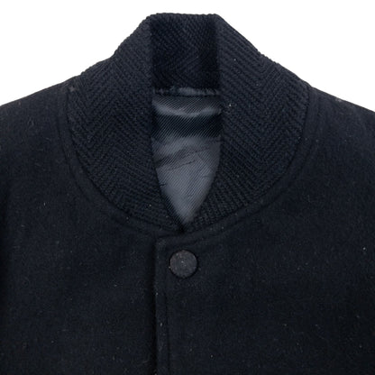 Vintage 2000s PPFM Wool Varsity Bomber Jacket Size S | Small, Black