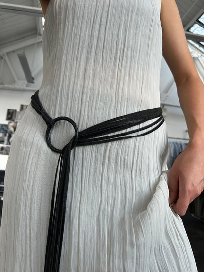 Vintage Leather Tassel Belt - One Size