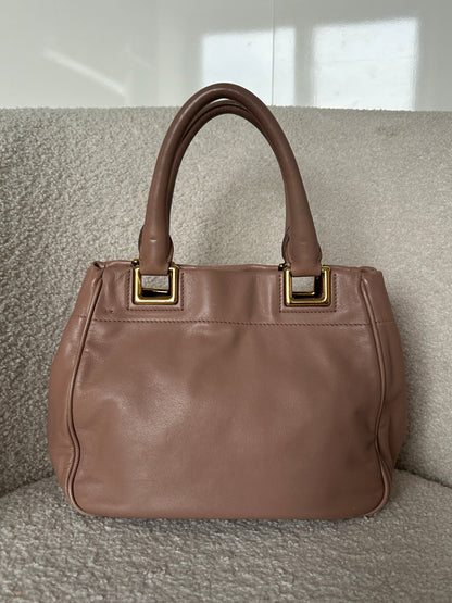2010s Prada Vitello Leather Bow Handbag | O/S, Gold