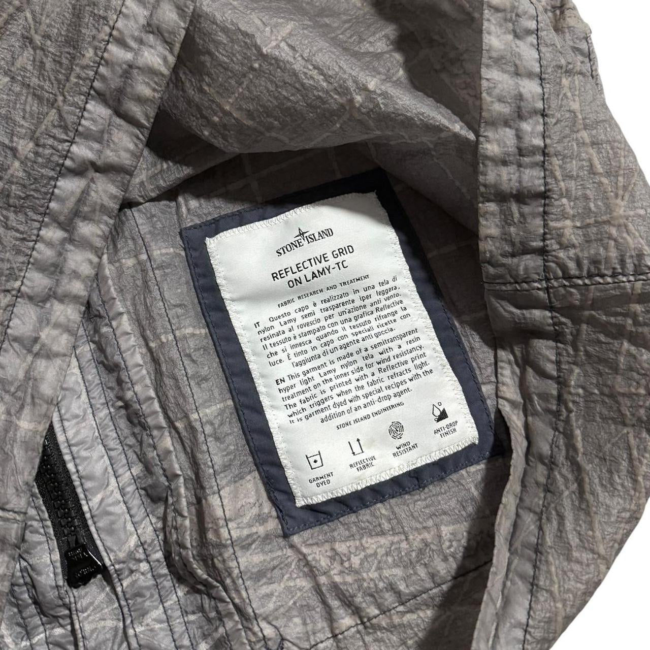 Stone Island Grid Reflective Jacket | Small, Red