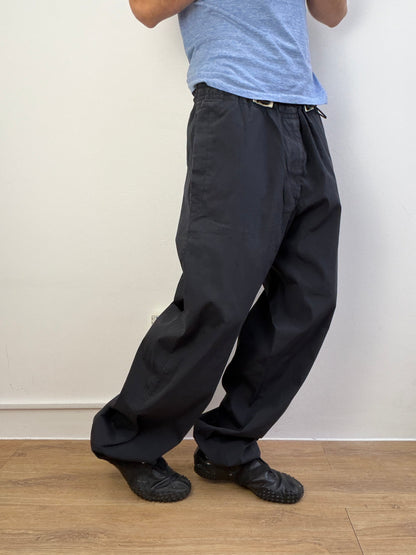 Armani Jeans 1990s Adjustable Cargo Pants | Large, Black