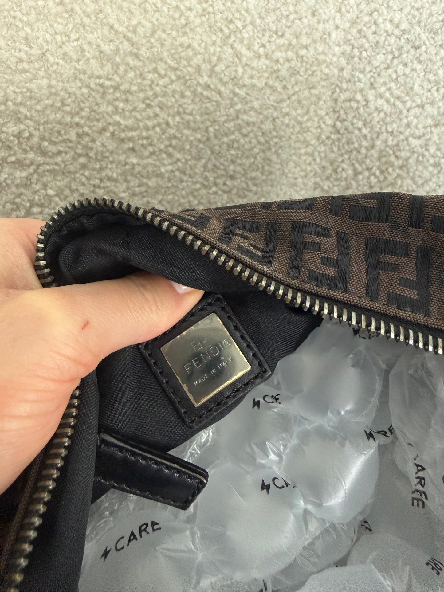 Vintage 90s Fendi Zucca Satchel Shoulder Bag | O/S, Multicoloured