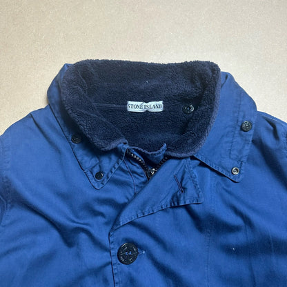 A/W 1996 Egyptian Blue Raso Gommato Dual Layer Coach Jacket
