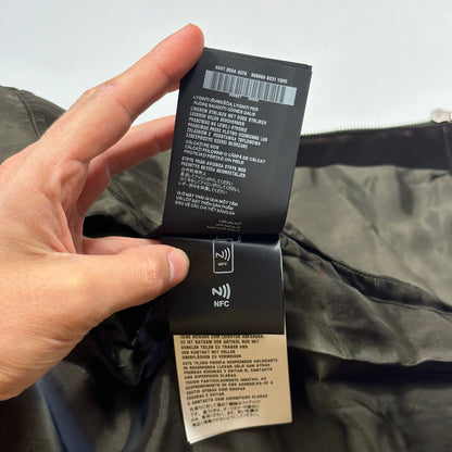 Prada 2024 Brown Velvet Velour Plaque Logo Boxy Jacket - M/L