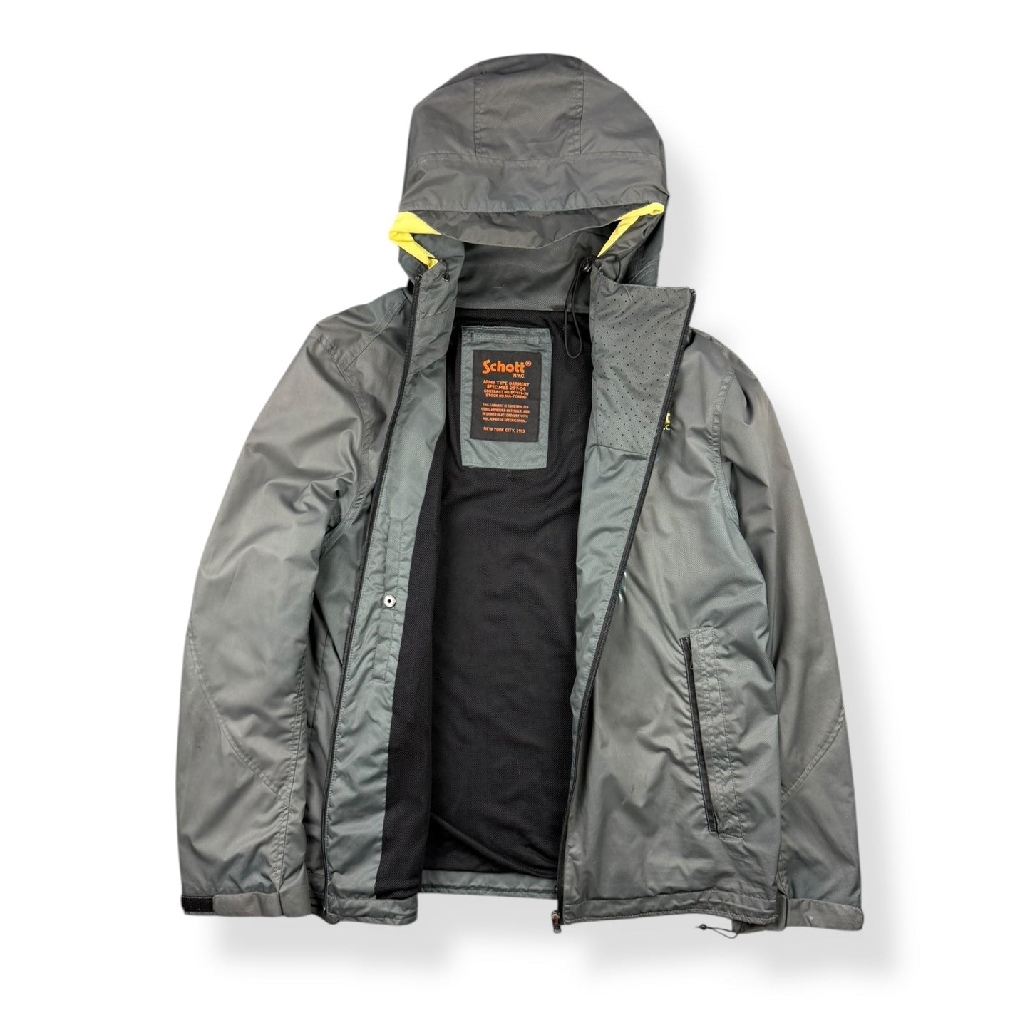 2000's Schott Asymmetric Zip Jacket (L) | Default Title, Grey