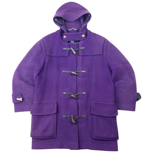 Vintage 2000s Burberry Wool Duffle Jacket Womens Size XL | O/S, Purple