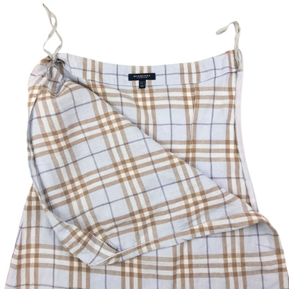 Vintage Burberry Nova Check Halter Dress Womens Size M