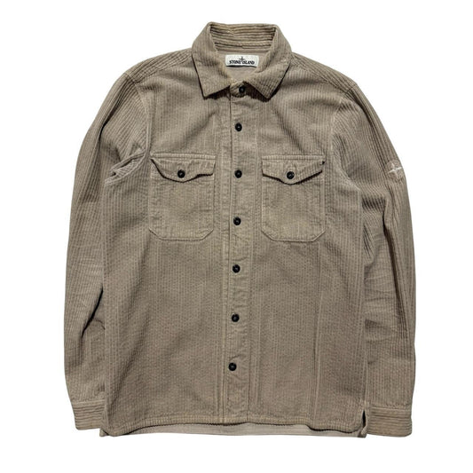 Stone Island Heavy Corduroy Shirt | Small, Beige