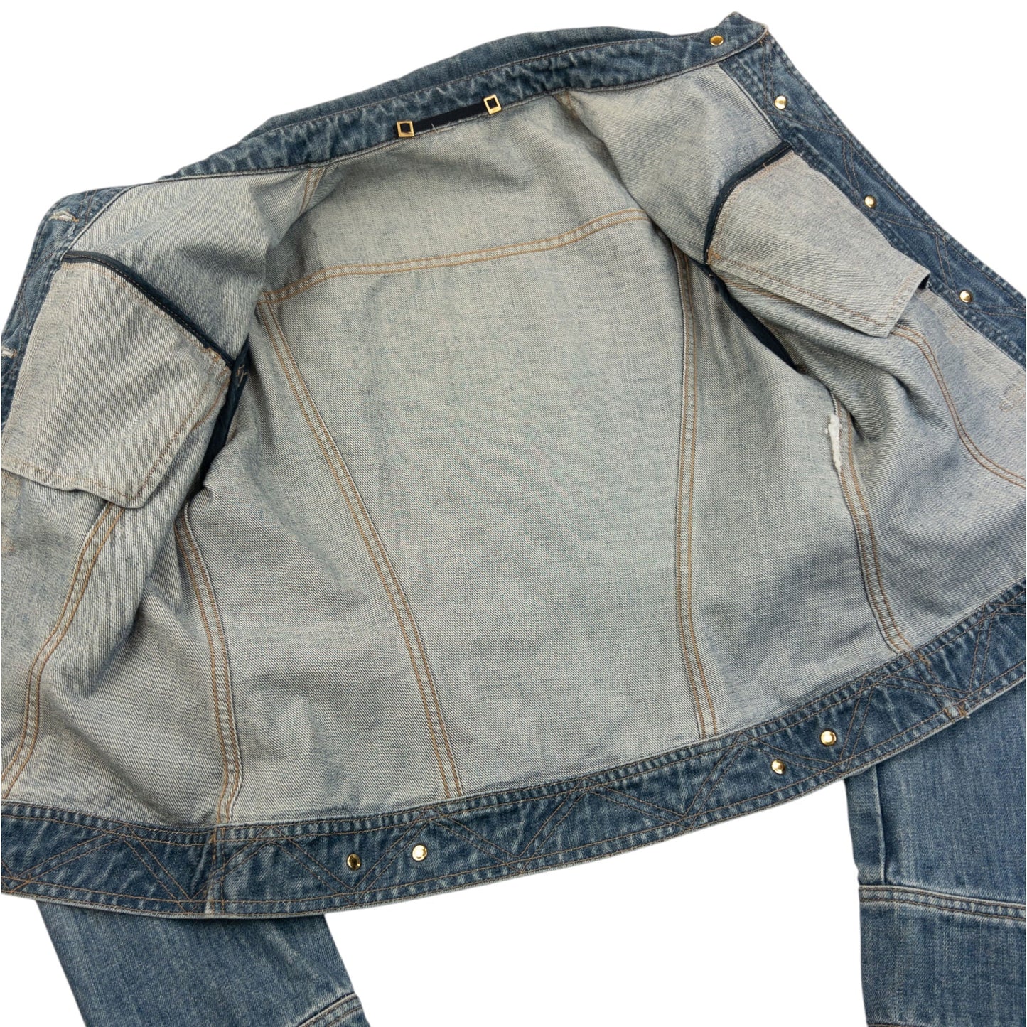 Vintage 2000s Gucci By Tom Ford Button Up Denim Jacket Womens Size S | Small, Blue