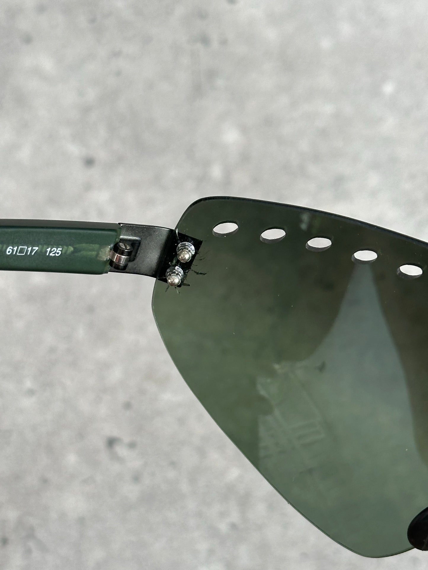 DKNY 2000s Rimless Shield Sunglasses