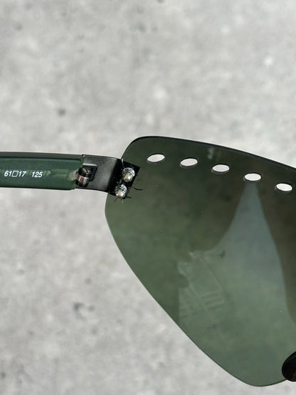 DKNY 2000s Rimless Shield Sunglasses