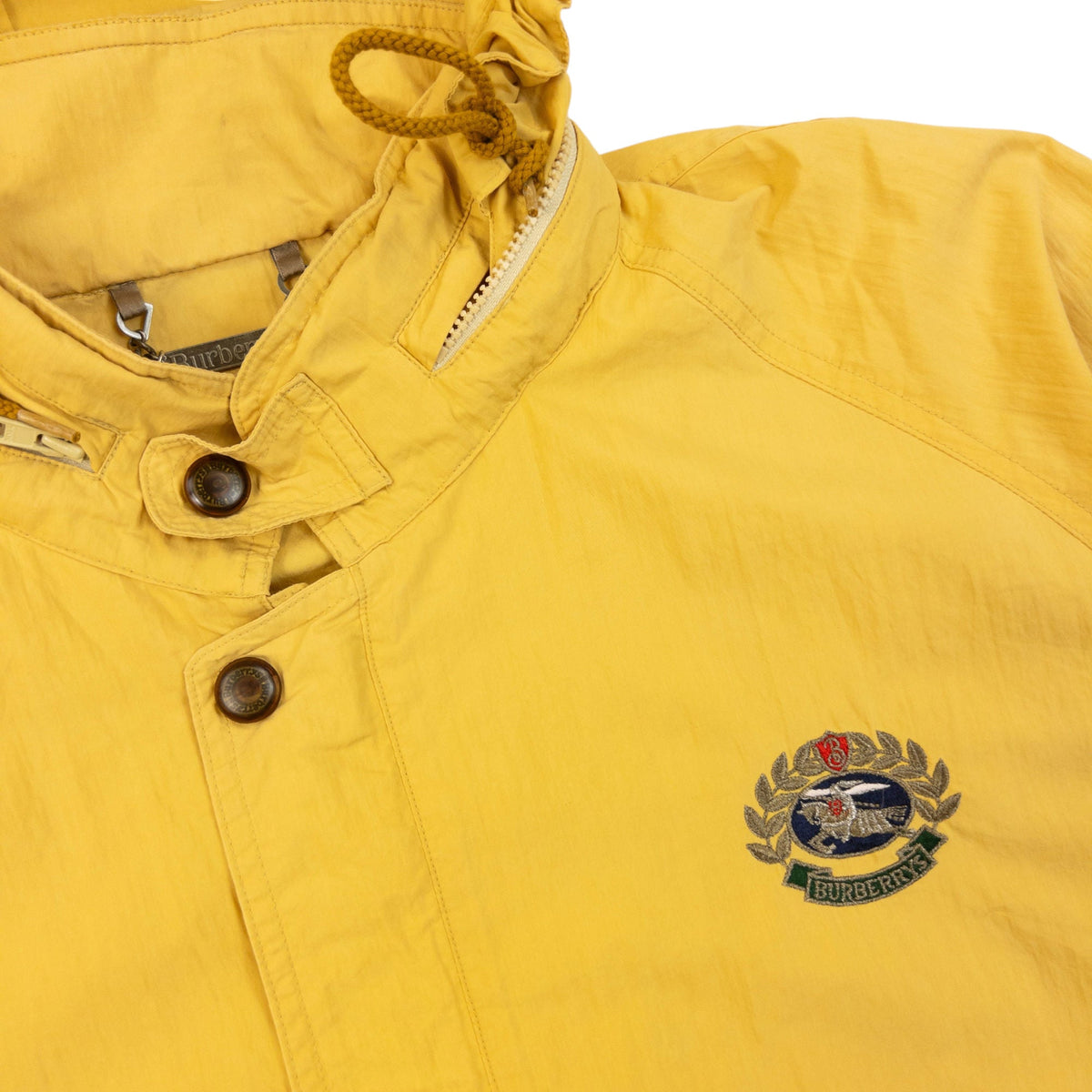 Vintage 90s Burberry Zip Up Jacket Size XS | XS, Yellow