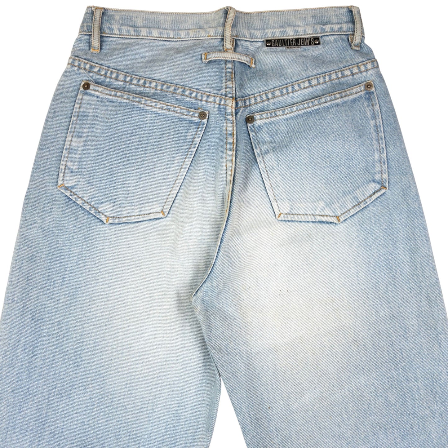 Vintage Gaultier Jean's Embossed Denim Jeans Size W26