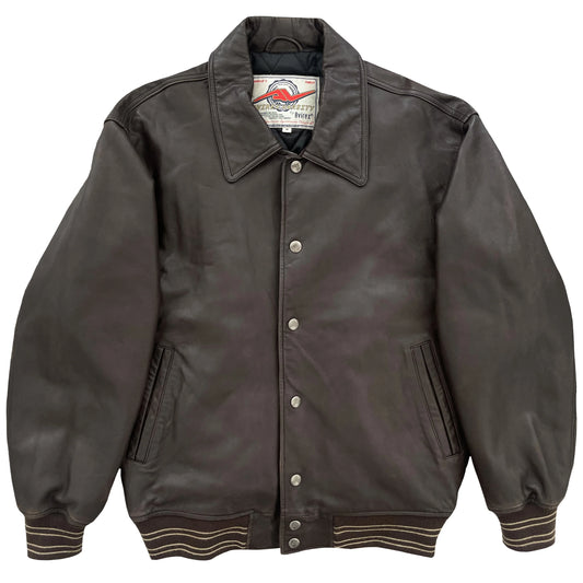 Avirex Leather Varsity Jacket - M