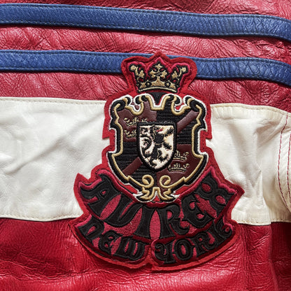 Avirex New York Lions Leather Varsity Jacket - L