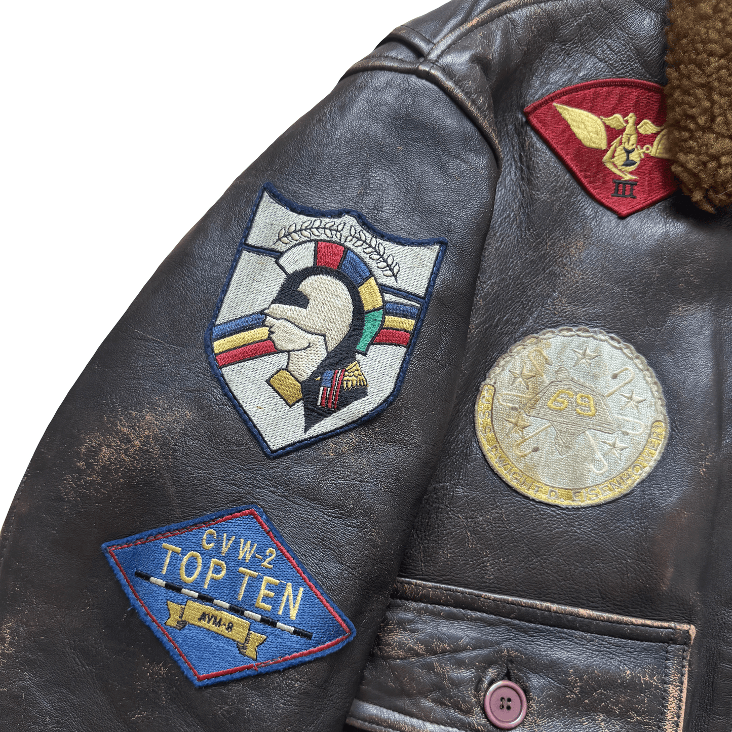 Avirex 1991 Top Gun G-1 Flight Jacket - XS/S | S/M, Brown