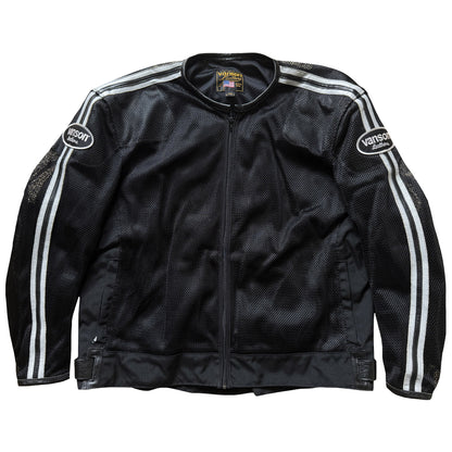 Vanson Leathers Motorcycle Mesh Racing Jacket - XL | XL / XXL, Black