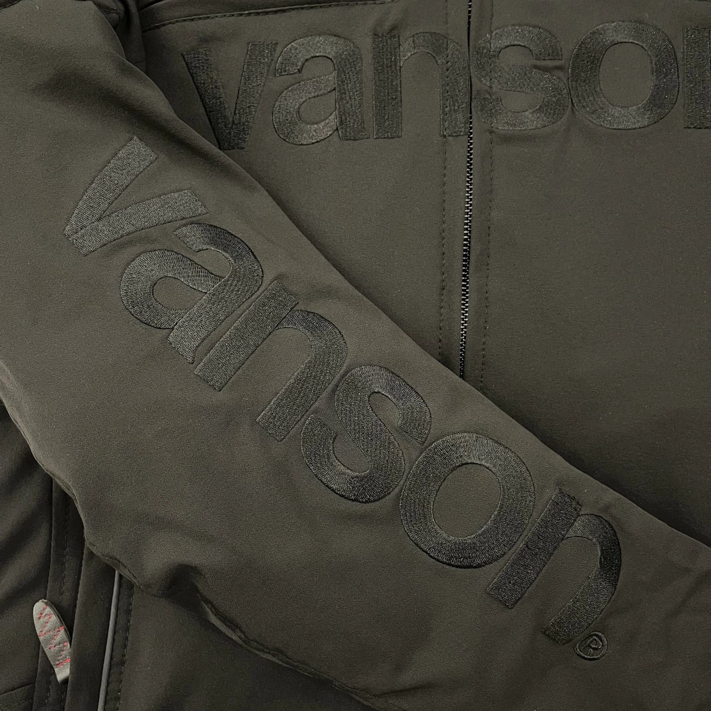 Vanson Leathers Triple Black Racing Jacket - L