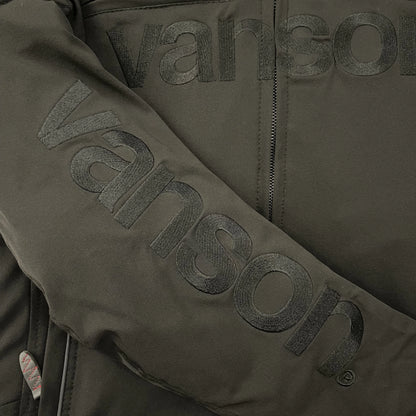 Vanson Leathers Triple Black Racing Jacket - L